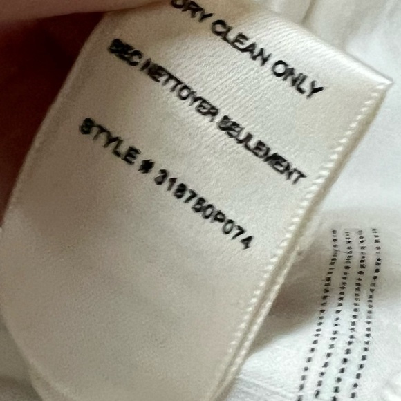 New Rebecca Taylor Striped Wide Leg Suit Pants Snow and Black NWT Women’s 0 - Picture 14 of 14